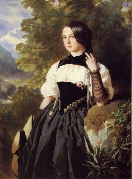 弗朗玆 夏維爾 溫特哈特 A Swiss Girl from Interlaken 弗朗玆 夏維爾 溫特哈特 A Swiss Girl from Interlaken
